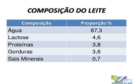 Composição do leite 